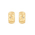 Gold Kiss Hoops